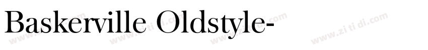 Baskerville Oldstyle字体转换